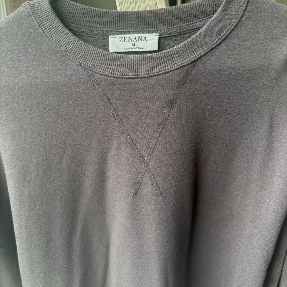 Zenana Outfitters womens Charcoal long sleeve